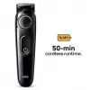 Braun BeardTrimmer 3 Beard Trm 3 BT3400, pestävä, paristo, musta