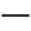 ATEN Basic Metered 1U PDU ylijännitesuojalla, Basic, Metered, 1U, musta, LCD, 18 AC-lähtöä, C13-liitäntä