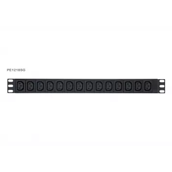 ATEN Basic Metered 1U PDU ylijännitesuojalla, Basic, Metered, 1U, musta, LCD, 18 AC-lähtöä, C13-liitäntä