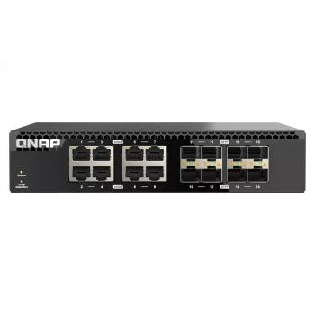 QNAP QSW-3216R-8S8T verkkokytkin Unmanaged L2 10G Ethernet (100/1000/10000) musta