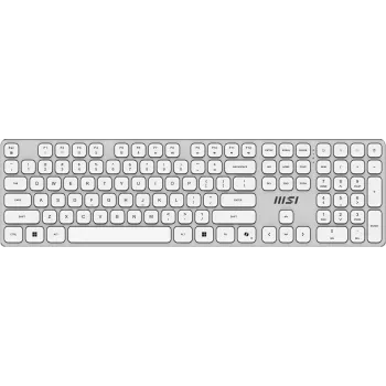 MSI FORGE K210 W COMBO WHITE US näppäimistö hiiri sisältyy Home/Office USB QWERTY US English