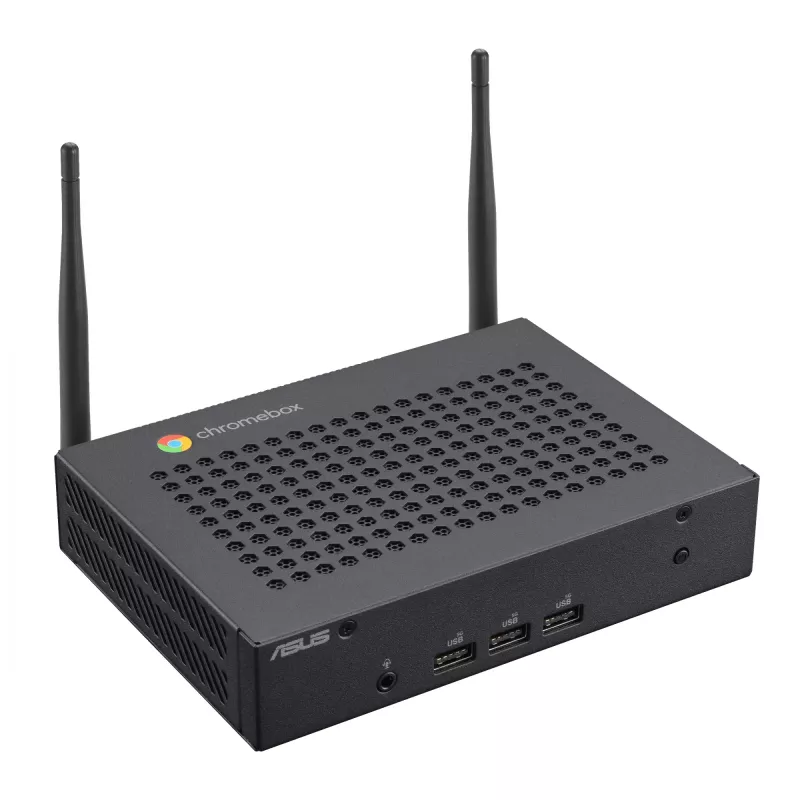 ASUS Chromebox CF40-BC012UN Intel® Celeron® N N4500 8 GB LPDDR4x-SDRAM 64 GB eMMC ChromeOS Mini PC musta