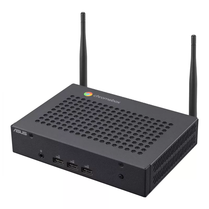 ASUS Chromebox CF40-BC012UN Intel® Celeron® N N4500 8 GB LPDDR4x-SDRAM 64 GB eMMC ChromeOS Mini PC musta