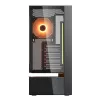 Cougar CFV235 Vision Midi Tower PC-kotelo, ARGB, 9,16 inch LCD (1920×462), karkaistu lasi, musta