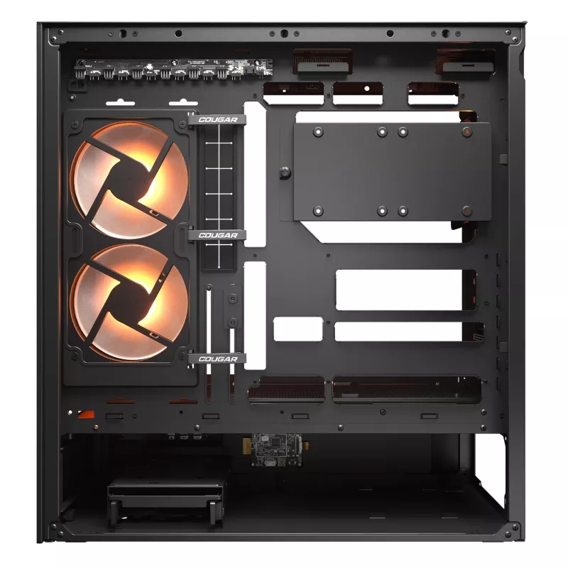 Cougar CFV235 Vision Midi Tower PC-kotelo, ARGB, 9,16 inch LCD (1920×462), karkaistu lasi, musta