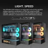 Cougar CFV235 Vision Midi Tower PC-kotelo, ARGB, 9,16 inch LCD (1920×462), karkaistu lasi, musta