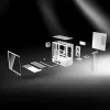Cougar CFV235 Vision Midi Tower PC-kotelo, ARGB, 9,16 inch LCD (1920×462), karkaistu lasi, musta