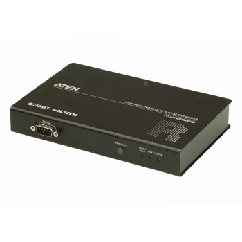 ATEN USB HDMI HDBaseT2.0 KVM -jatko/etä, vastaanotin, johdollinen, 100 m, Cat5e, Cat6, Cat6a, 4096 x 2160 pikseliä, musta