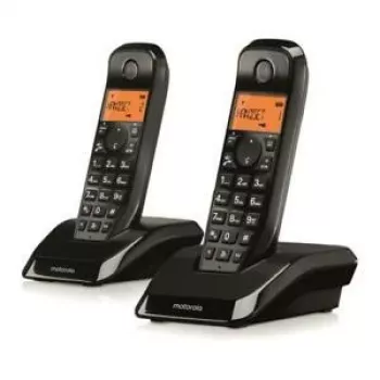 Motorola S12 Duo DECT-puhelin numeronäyttö musta