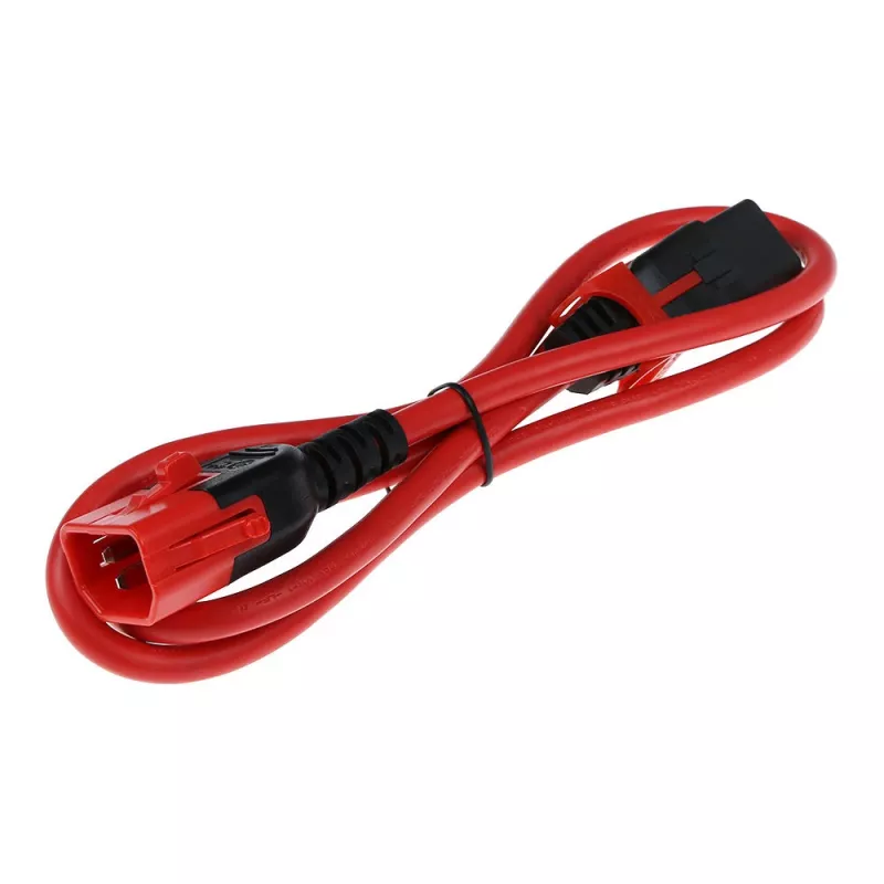 ACT virtajohto C13 IEC Lock+ - C14 IEC Lock Dual Locking punainen 0,50 m, PC3613