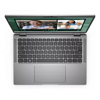 DELL Latitude 7450 2-in-1 Intel Core Ultra 7 165U hybridi (2-in-1) 35,6 cm (14 inch) kosketusnäyttö Full HD+ 16 GB LPDDR5x-SDRAM 512 GB SSD Wi-Fi 7 (802.11be) Windows 11 Pro saksalainen harmaa