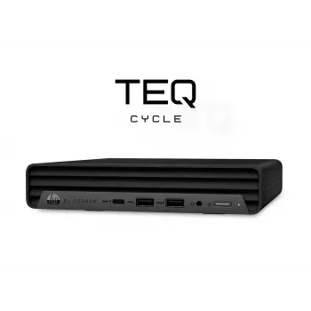 Teqcycle HP Elitedesk 800 G6 Intel® Core™ i5 i5-10400T 16 GB DDR4-SDRAM 256 GB SSD Windows 11 Pro MFF Mini-PC musta