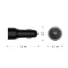 Autolaturi USB-C 65W dbramante1928 re-charge – 12–24V savukkeensytytin, 1× USB-C, musta