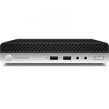 T1A HP ProDesk 400 G4 kunnostettu Intel® Core™ i5 i5-8400T 8 GB DDR4-SDRAM 256 GB SSD Windows 10 Pro Mini-PC musta, hopea