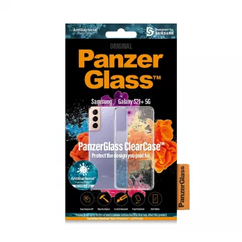 PanzerGlass ® ClearCase™ Samsung Galaxy S21 Plus 5G, suojakotelo, Samsung, Samsung - Galaxy S21+, läpinäkyvä