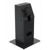 Kiosk-sarja Ergonomic Solutions SpacePole Mini Kiosk pöytämalli musta metalli