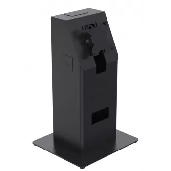 Kiosk-sarja Ergonomic Solutions SpacePole Mini Kiosk pöytämalli musta metalli