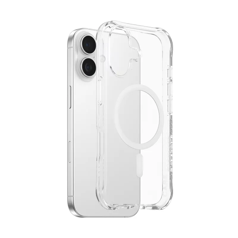 PanzerGlass CARE™ by ® Samba-kotelo läpinäkyvä valkoisella MagSafe iPhone 17 | Bulk
