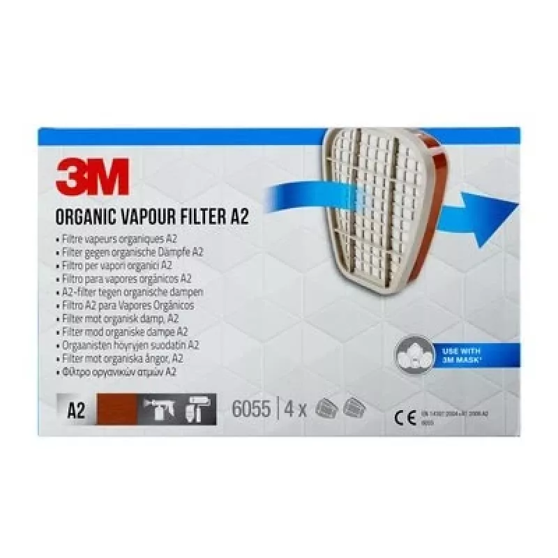 3M 6055 A2 orgaanisten höyryjen suodatin, 1 pari