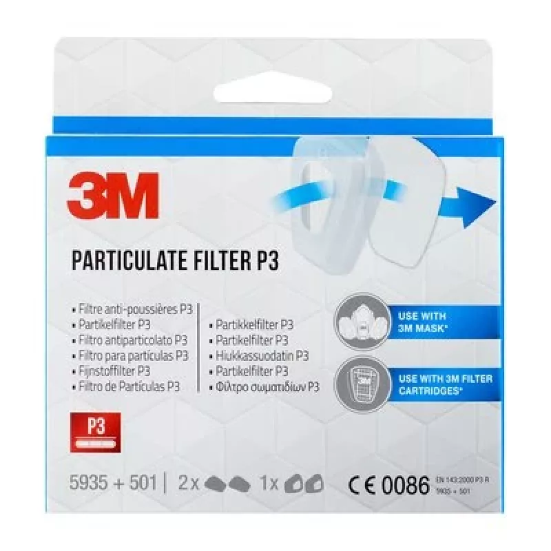 Hiukkassuodatin 3M 5935 P3, 2 kpl:n pakkaus