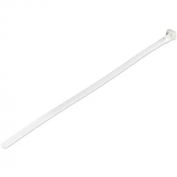 StarTech.com 25 cm uudelleenkäytettävät nippusiteet – 7 mm leveä, 65 mm nipun halkaisija, 22 kg vetolujuus, avattavat nylon-siteet, sisä-/ulkokäyttöön, 94V-2/UL hyväksytty, 100 kpl:n pakkaus – valkoinen