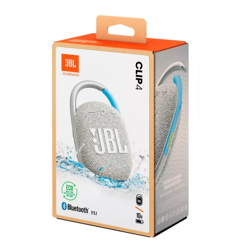JBL Clip 4 Eco stereo kannettava kaiutin sininen, valkoinen 5 W