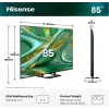 Hisense 85E8S 85 tuuman ULED 4K Mini LED älytelevisio, 3840×2160, 400 cd/m², Wi‑Fi, HomeOS (harmaa)