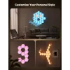 Govee Glide Hexagon Light Panels Ultra -älyseinävalosarjan laajennuspakkaus – Wi-Fi/Bluetooth, 36 V tulo, harmaa