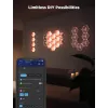 Govee Glide Hexagon Light Panels Ultra -älyseinävalosarjan laajennuspakkaus – Wi-Fi/Bluetooth, 36 V tulo, harmaa
