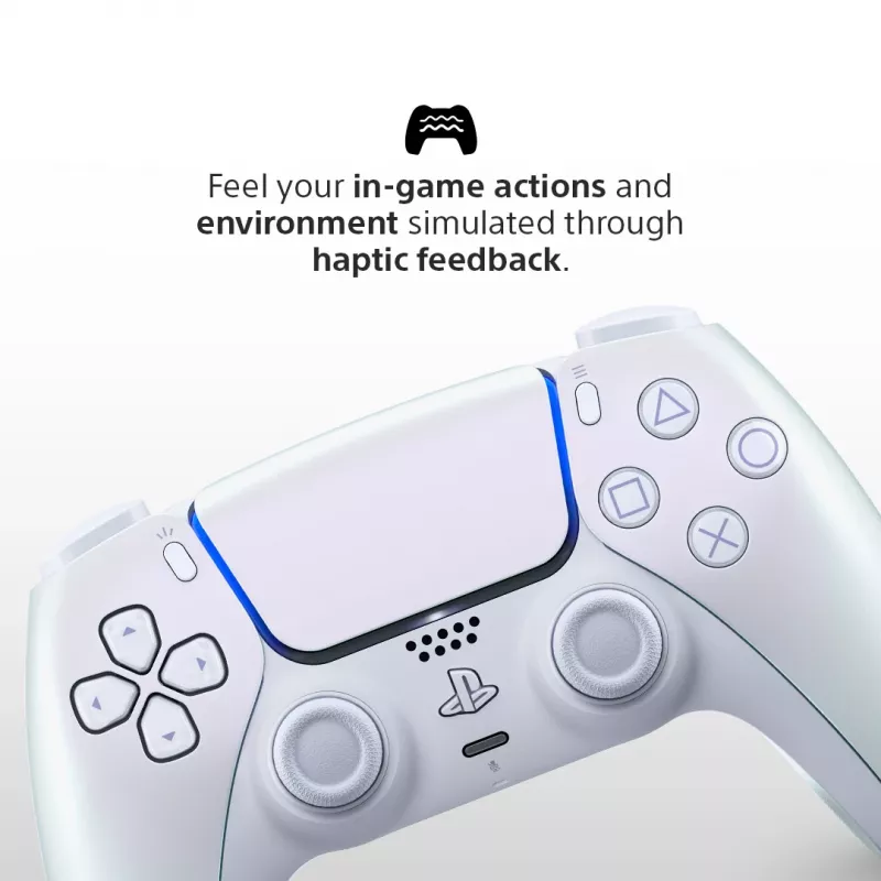 Sony DualSense v3 Pearl Bluetooth/USB -peliohjain analoginen/digitaalinen PlayStation 5