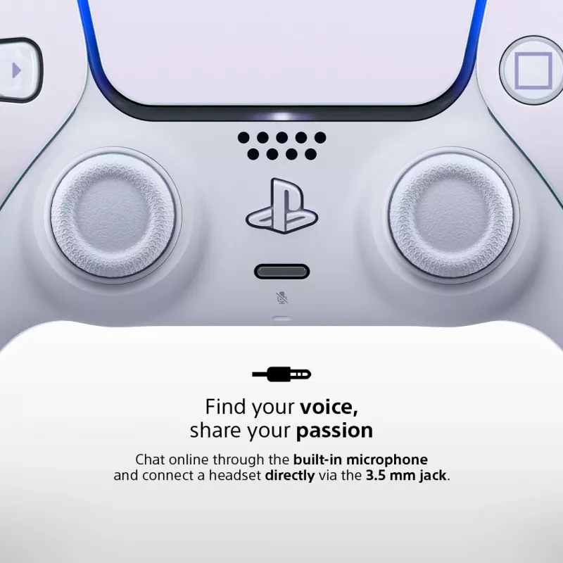 Sony DualSense v3 Pearl Bluetooth/USB -peliohjain analoginen/digitaalinen PlayStation 5