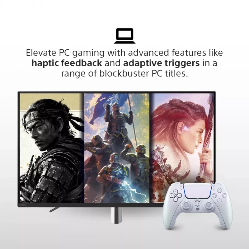 Sony DualSense v3 Pearl Bluetooth/USB -peliohjain analoginen/digitaalinen PlayStation 5