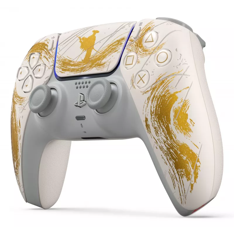 Sony DualSense Wireless -ohjain - Ghost of Yōtei Gold Limited Edition kulta, valkoinen Bluetooth/USB -peliohjain analoginen/digitaalinen Android, MAC, PC, PlayStation 5, iOS