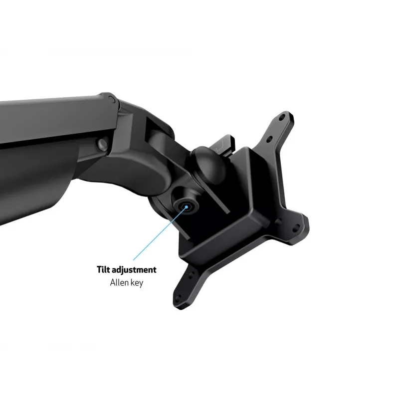 Multibrackets M VESA Gas Lift Arm -työpöytä- tai seinäteline Basic musta puristus/läpivientiasennus 10 kg
