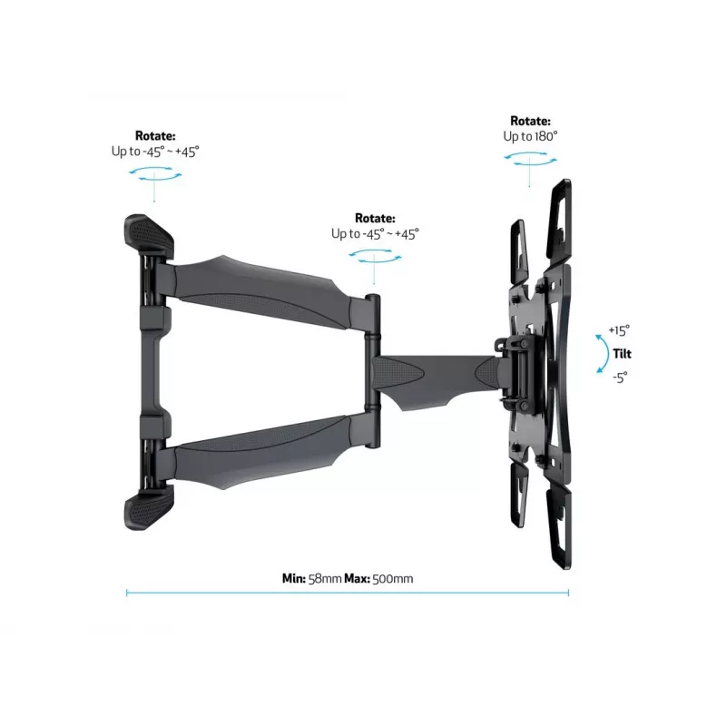 Multibrackets M VESA Flexarm täysin liikkuva yksittäinen 400x400