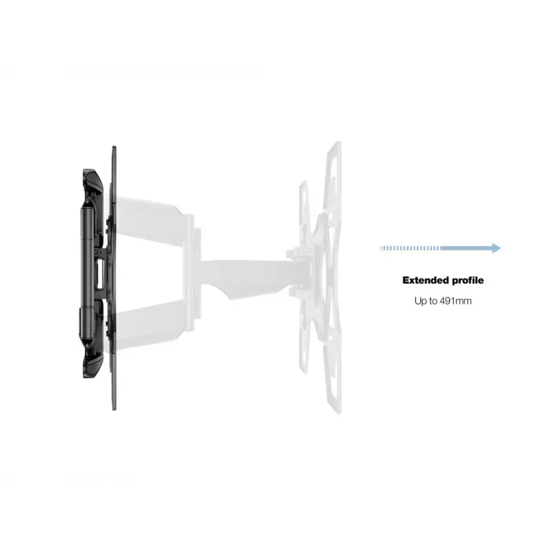 Seinäteline MULTIBRACKETS M VESA Flexarm Full Motion Dual 400x400 40–70 tuuman näytöille, 45 kg, musta