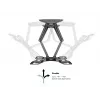 Seinäteline MULTIBRACKETS M VESA Flexarm Full Motion Dual 400x400 40–70 tuuman näytöille, 45 kg, musta