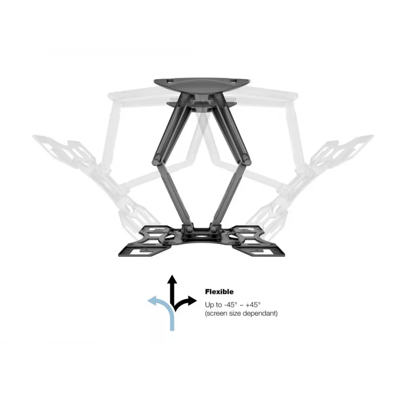 Seinäteline MULTIBRACKETS M VESA Flexarm Full Motion Dual 400x400 40–70 tuuman näytöille, 45 kg, musta