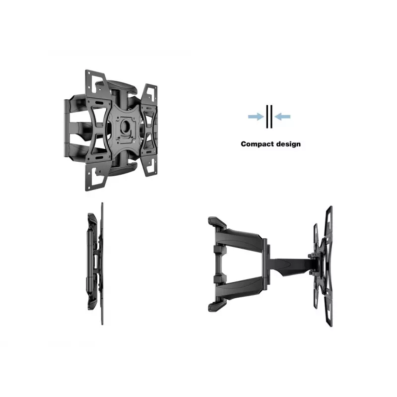 Seinäteline MULTIBRACKETS M VESA Flexarm Full Motion Dual 400x400 40–70 tuuman näytöille, 45 kg, musta