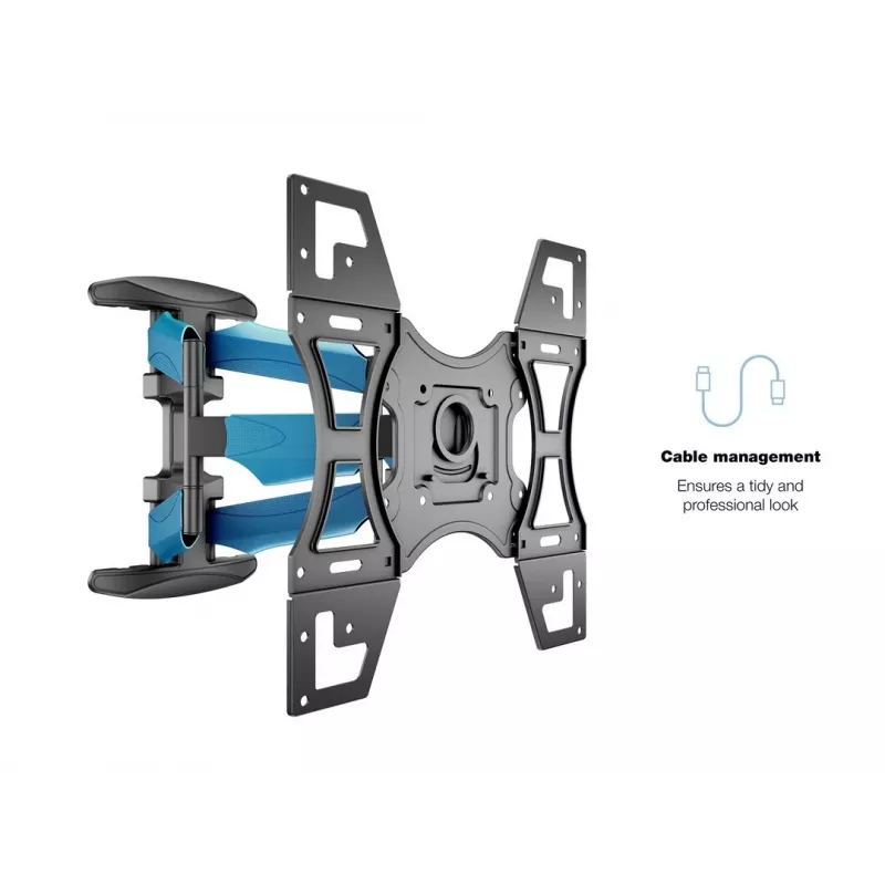 Seinäteline MULTIBRACKETS M VESA Flexarm Full Motion Dual 400x400 40–70 tuuman näytöille, 45 kg, musta