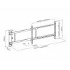Multibrackets M moottorikääntöteline X-Large 50 kg 170° musta