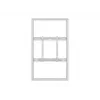 Kotelon seinäteline MULTIBRACKETS M Pro Series 55 tuuman näytöille, ohut Medium, valkoinen, teräs, 1360×87×860 mm, vaaka-/pystyasento