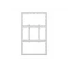 Kotelon seinäteline MULTIBRACKETS M Pro Series 55 tuuman näytöille, ohut Medium, valkoinen, teräs, 1360×87×860 mm, vaaka-/pystyasento