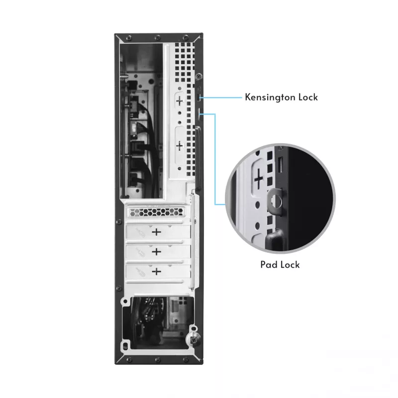 Tietokonekotelo CHIEFTEC DT-10B-300 Small Form Factor (SFF) musta, 300 W TFX-virtalähde