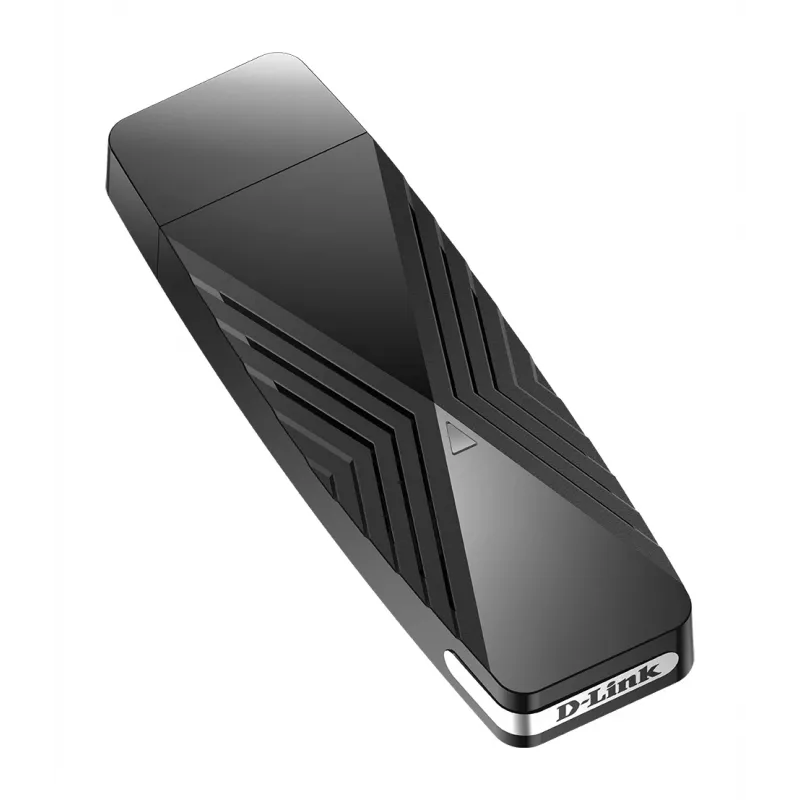 D-Link AX1800 Wi-Fi USB-sovitin, langaton, USB, WLAN, Wi-Fi 6 (802.11ax), 1800 Mbit/s, musta
