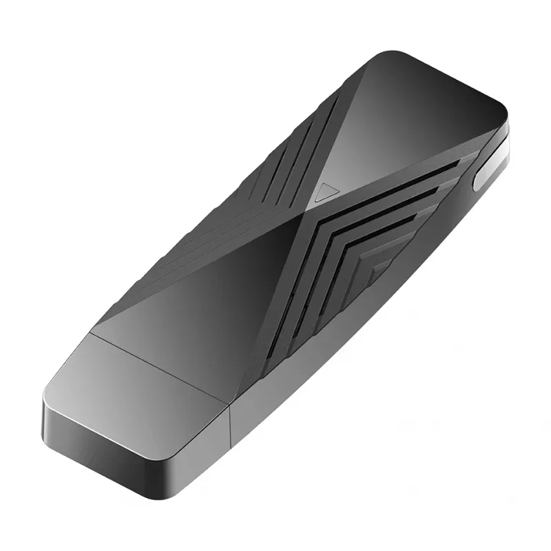 D-Link AX1800 Wi-Fi USB-sovitin, langaton, USB, WLAN, Wi-Fi 6 (802.11ax), 1800 Mbit/s, musta