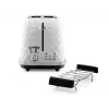 De’Longhi CTJ 2103.W leivänpaahdin 2 viipaletta 900 W musta, valkoinen