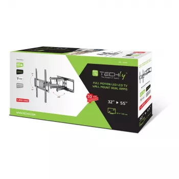 Techly ICA-PLB 344STY TV-teline/jalusta 139,7 cm (55 tuumaa) musta