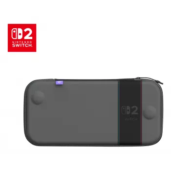 Matkalaukku Turtle Beach PlayTrek ohut kotelo Nintendo Switch 2:lle — antrasiitti musta, 290×58×145 mm