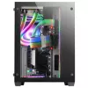 Mars Gaming MCV3 musta Custom XXL E-ATX -pelitornikotelo etu- ja sivulasit karkaistua lasia kaksoiskammiorunko